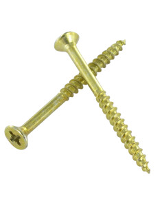 VBA3 Tête fraisée Pozi 4.5X40 Filetage partiel Bichromaté