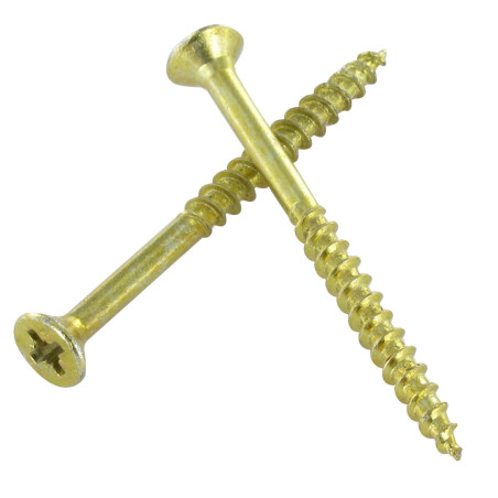 1 x VBA3 Tête fraisée Pozi 4.5X40 Filetage partiel Bichromaté