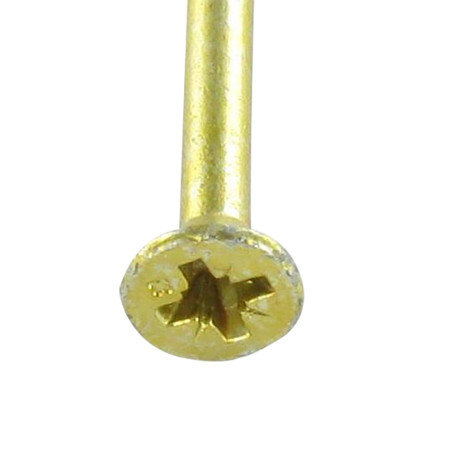 1 x VBA3 Tête fraisée Pozi 4.5X40 Filetage partiel Bichromaté