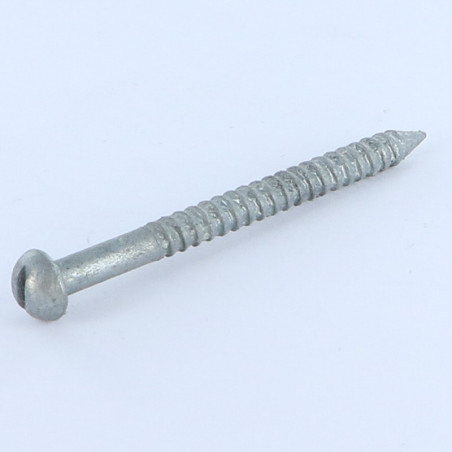 1 x Vis à bourrer Forte tenue à la corrosion Acier galvanisé à chaud Tête ronde TR Fendue 5X60 R23260