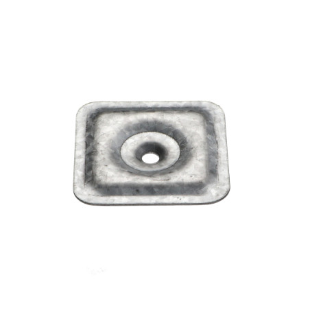 1 x Plaquette d'étanchéité 40X40 Trou 7 Forte tenue à la corrosion Acier galvanisé à chaud