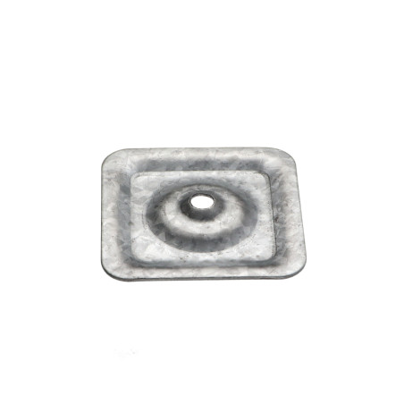 1 x Plaquette d'étanchéité 40X40 Trou 7 Forte tenue à la corrosion Acier galvanisé à chaud