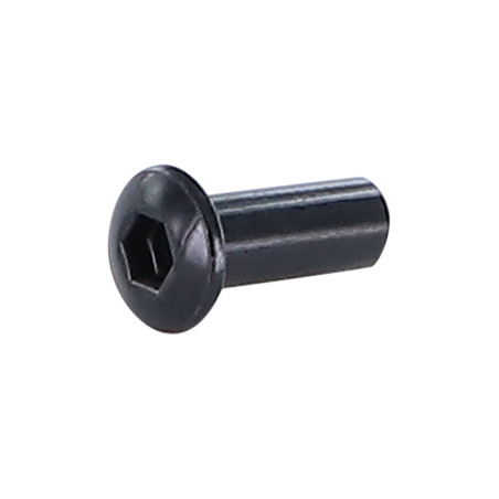 1 x Combifix Ecrou relieur Poelier Diamètre de tête: 10.5 DC6 Longueur sous tête 15 M5 Clé de 4 HC4 Acier zingué noir