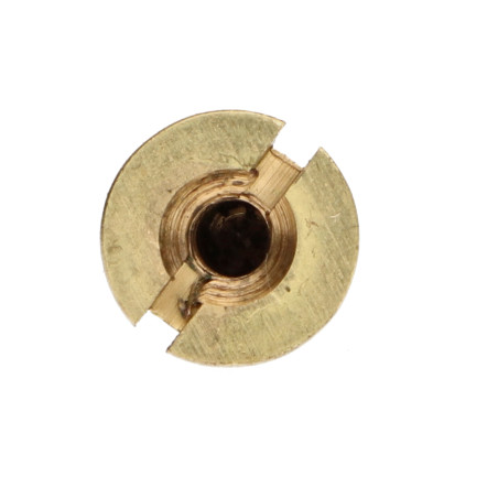 1 x Vis bois Laiton 6X60 Percée et taraudée M3 Pas de 60