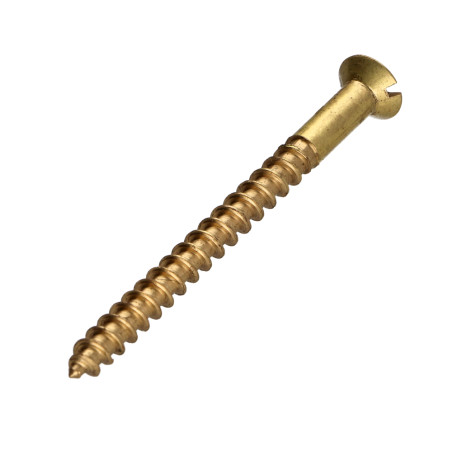 1 x Vis bois Laiton 5X80 Percée et taraudée M3 Pas de 60
