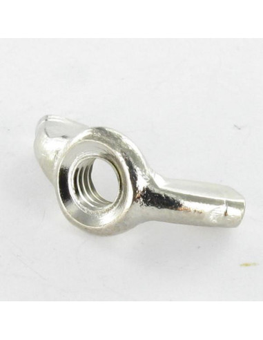 1 x Ecrou à oreille Laiton nickelé M6 Forme...