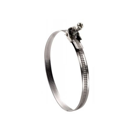 1 x Collier de serrage à tête basculante bande non perforée de Diamètre 40 à 90 Inox W2
