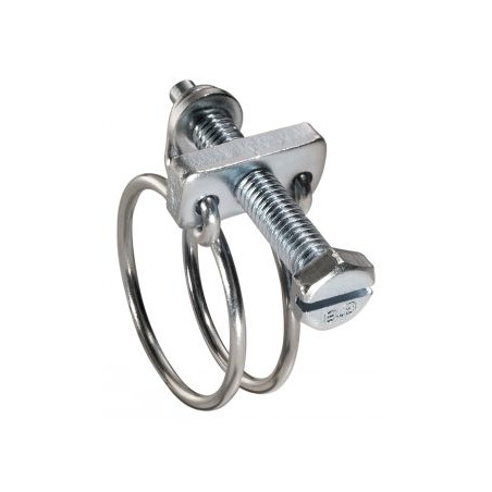 1 x Collier de serrage à double fil Diamètre 70 à 75 Inox W4