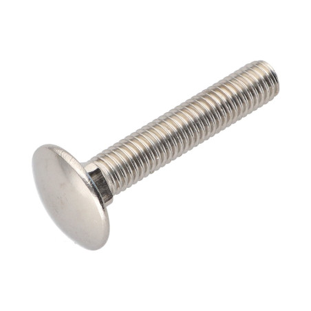 1 x TRCC JAPY tête ronde collet carré Inox A2 M8X55 Filetage total