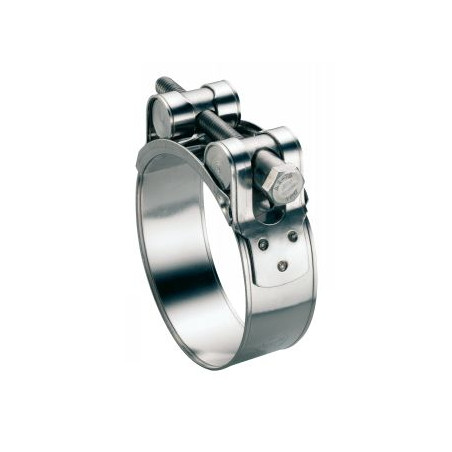 1 x Collier à tourillons pour tuyau épais et arme largeur de la bande 24 Diamètre 113 à 121 W4/A