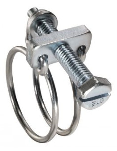 Collier de serrage à double fil Diamètre 60 à 65 Inox W4