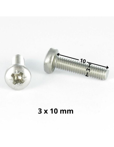 1 x Vis métaux tête cylindrique bombée large...