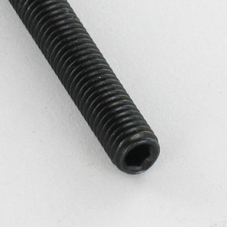 1 x Vis métaux Sans tête six pans creux (sthc) Clé de 4 HC4 M8X18 Bout pointeau Acier zingué noir