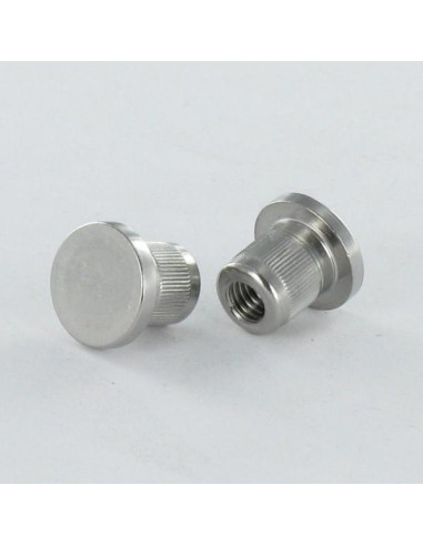 1 x Ecrou Relieur Tête plate TP Moletée M5X8.5...