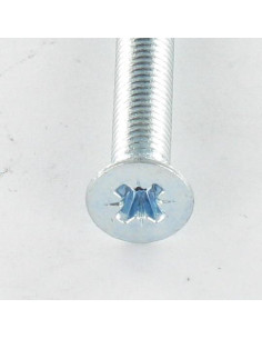 Vis métaux Tête fraisée Pozi N°4 M8X30 Acier zingué 2