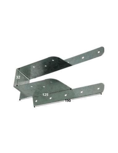 1 x Sabot poutre bois avec lèvre pliable...