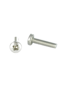 Vis métaux Inox A2 tête cylindrique bombée large Pozi N°1...
