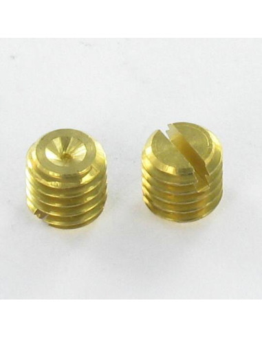 1 x Vis métaux Sans tête Fendue Laiton M6X6...