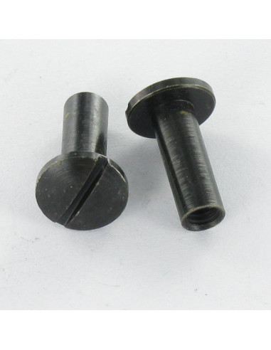 1 x Ecrou Relieur Tête bombée Fendue M4X12 5X14...