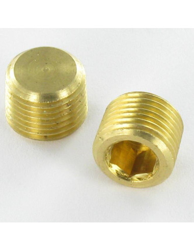 1 x 1/8 GAZ Longueur 8 6 pans Clé 5 Laiton R.1101
