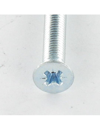 1 x Vis métaux Tête fraisée Pozi N°2 M4X8 Acier...