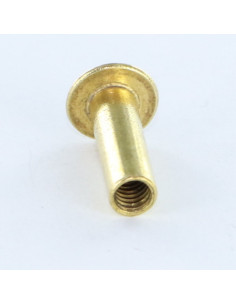 Ecrou Relieur Tête bombée Fendue M4X12 5X16 Laiton 2