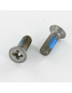 Vis métaux Tête fraisée Pozi N°3 M6X18 Acier brut Frein...