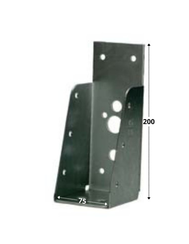 1 x Sabot POUTRE Sans LEVRE Sendzimir 75X200