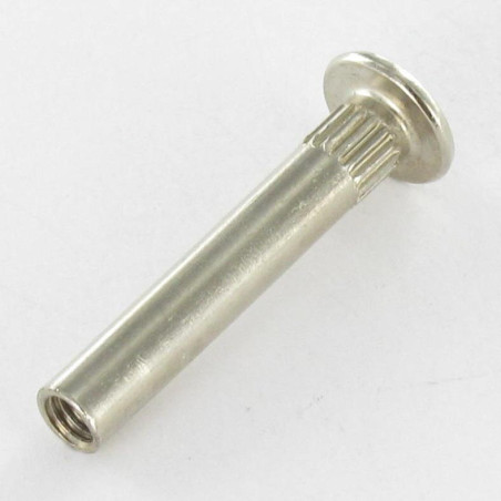 1 x Ecrou Relieur Tête Poelier POZI et fendu M4X15 5X35 Acier nickelé