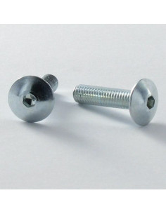 Vis Poelier M6X55 Clé de 4 HC4 Acier zingué