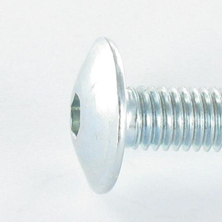 1 x Vis Poelier M6X55 Clé de 4 HC4 Acier zingué