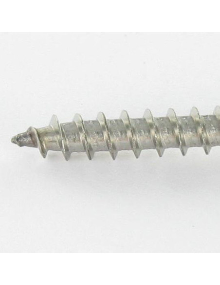 1 x VBA Vis bois agglo Tête fraisée Pozi N°2 5X65 Filetage total Inox A4
