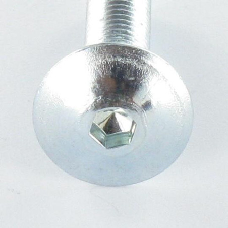 1 x Vis Poelier M6X12 Clé de 4 HC4 Acier zingué