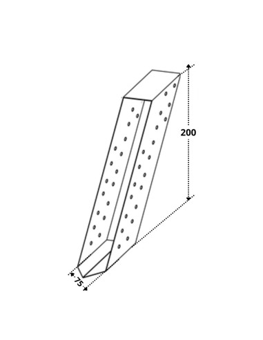1 x Connecteur de poutre bois 75X200
