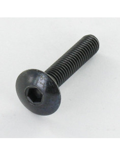 Vis Poelier M6X80 Clé de 4 HC4 Acier zingué noir