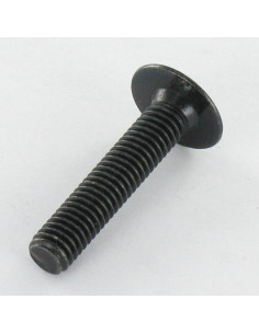 Vis Poelier M6X80 Clé de 4 HC4 Acier zingué noir 2