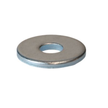 1 x Rondelle pour constructions Bois Intérieur Rond 5.5X18X2 Acier zingué