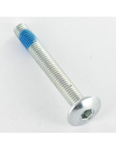 Vis Poelier M6X50 Clé de 4 HC4 Acier zingué Frein filet