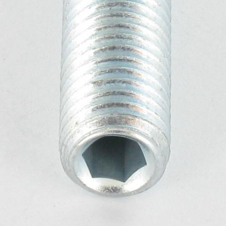 1 x Vis métaux Sans tête six pans creux (sthc) Clé de 2 HC2 M4X10 Bout cuvette Acier zingué