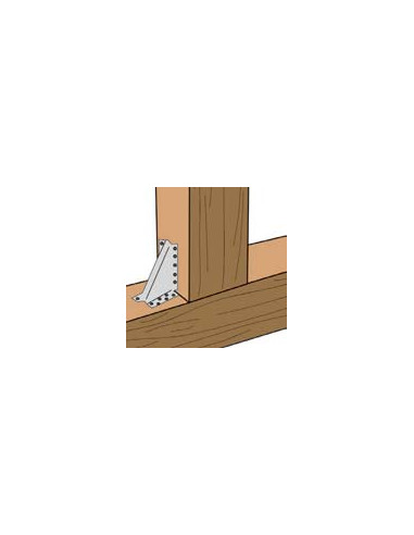 1 x Sabot poutre bois sans lèvre Sendzimir...