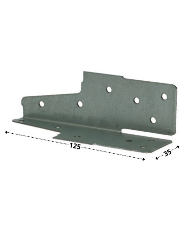 1 x Patte Ancrage 35X125 Sendzimir