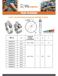 Collier de serrage bande non perforée de 9MM Diamètre 16... 2