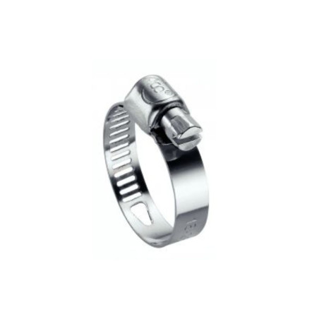 1 x Collier de serrage bande perforée 8 Diamètre 25 à 45 Inox W4