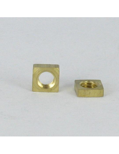 1 x Ecrou carré Laiton M4 6X6X2