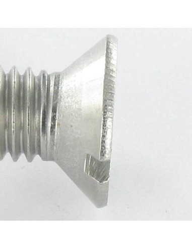 1 x Vis métaux Tête fraisée Fendue M8X80 Inox A4
