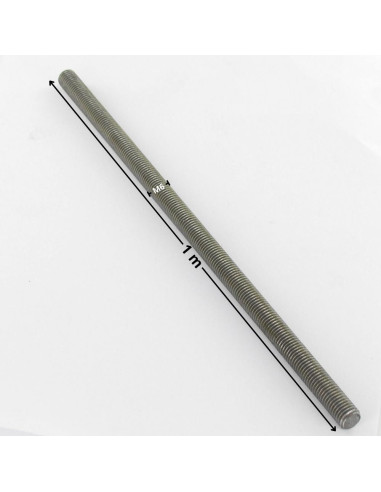 1 x Tige filetée M6 Longueur 1 mètre Classe 4.8...