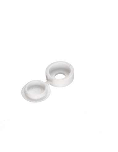1 x Cache Rivet Polyéthylène Blanc