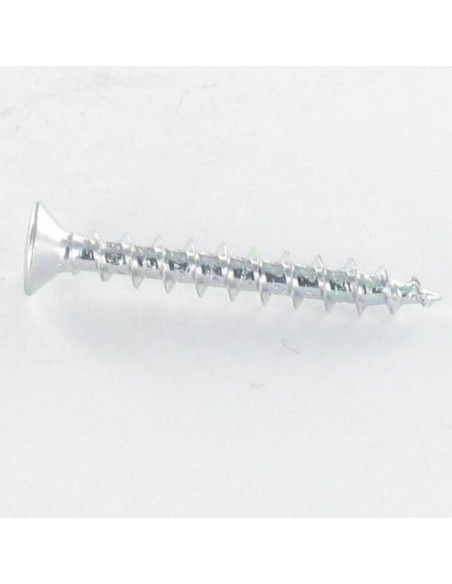 1 x Vis pvc Tête fraisée bombée TFB Phillips 4.3X35 Acier zingué RAL8003