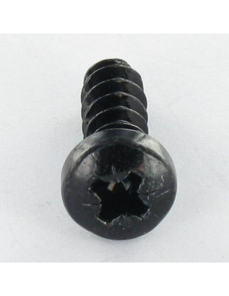 1 x Vis pvc Tête cylindrique bombée TCB Pozi N°2 5X16 Acier zingué noir