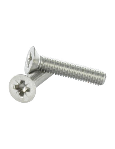 1 x Vis métaux Tête fraisée Pozi M3X6 Inox A4...